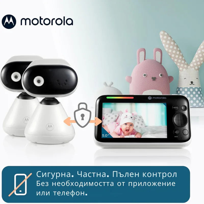 Motorola PIP1500-2 видео бебефон с 2 камери by Motorola