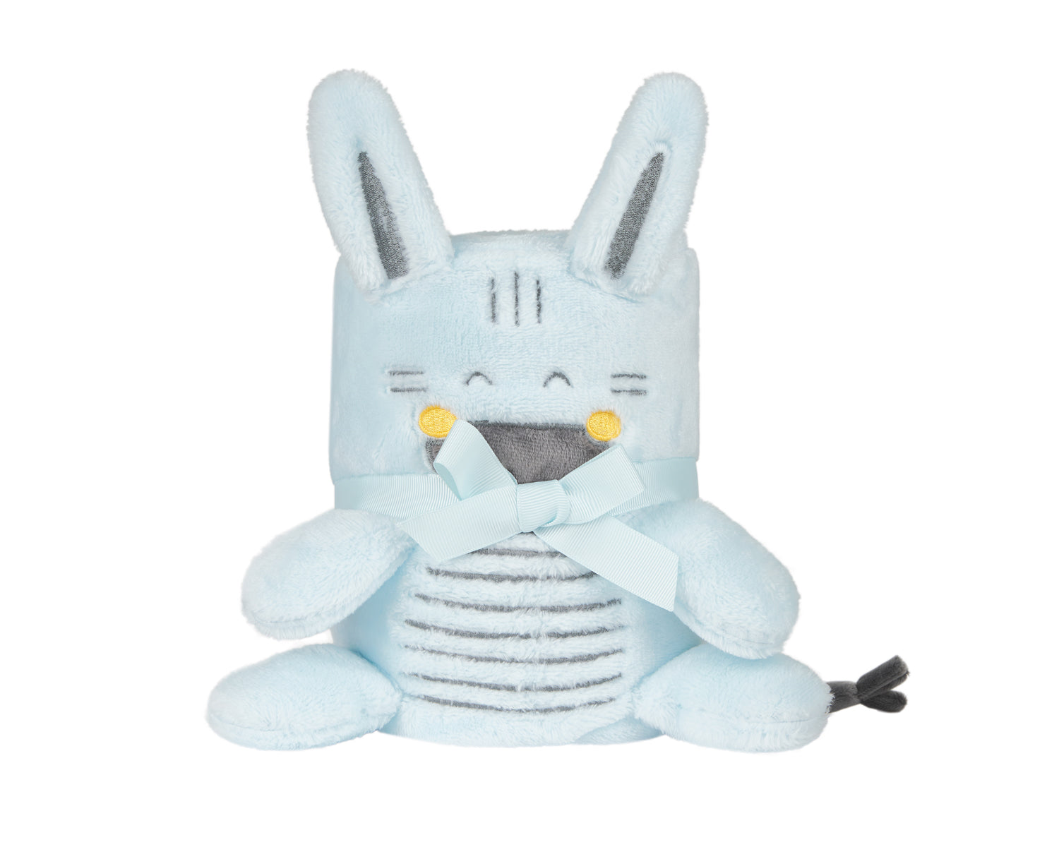 Бебешко одеяло с 3D бродерия Stripy Friends by Kikkaboo