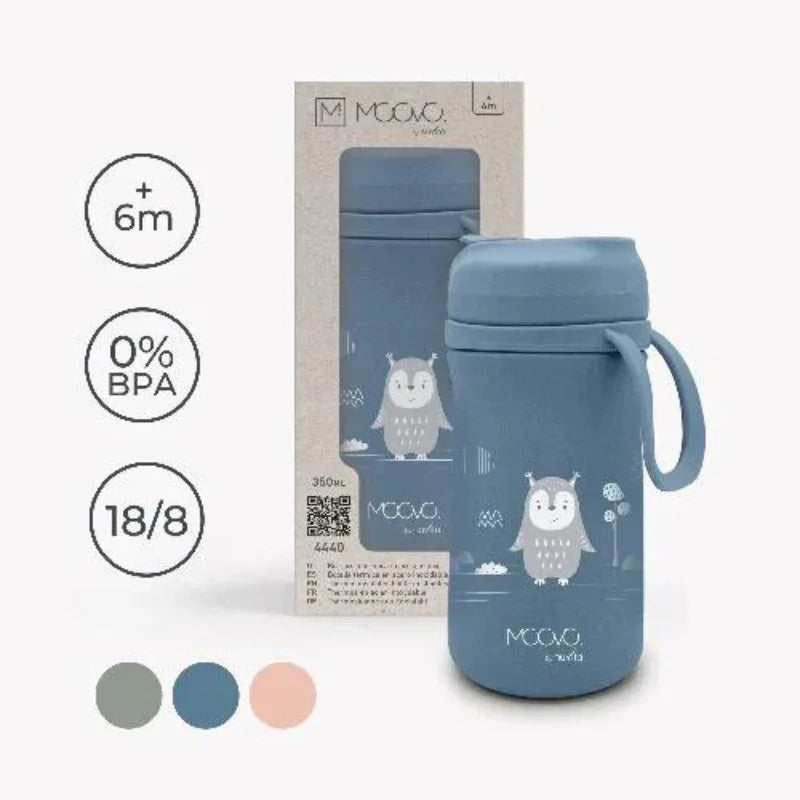 4440 Nuvita термос със сламка 350 ml Sage Green by Nuvita