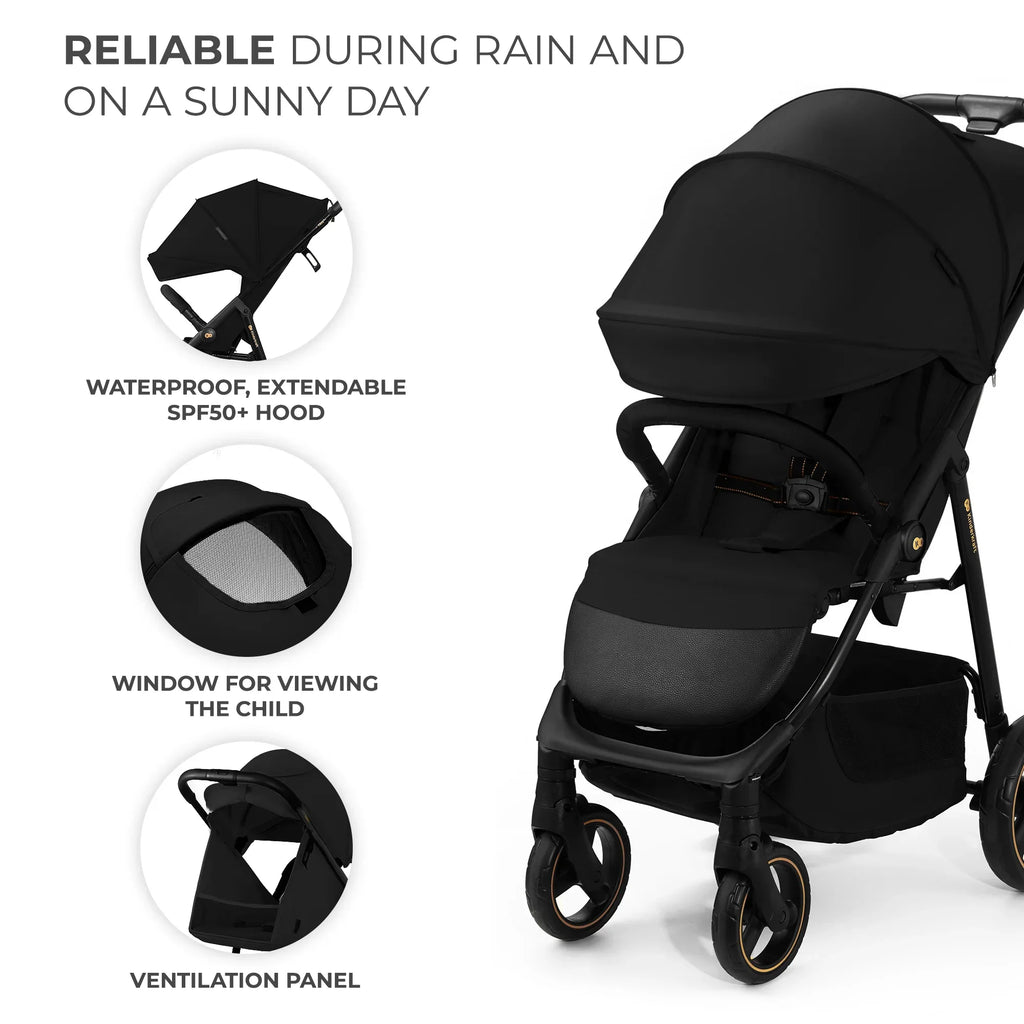 Kinderkraft TRIG 3 бебешка количка ONYX BLACK by KinderKraft