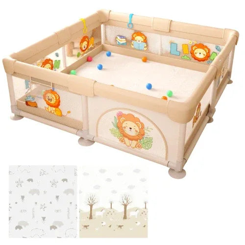 Мека кошара LEO FUN M – 150x180 см, модел с лъвчета by SONNE
