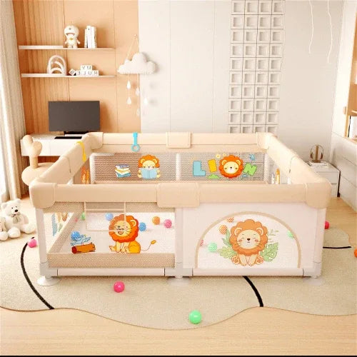 Мека кошара LEO FUN M – 150x180 см, модел с лъвчета by SONNE