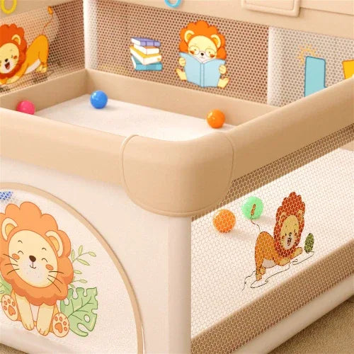 Мека кошара LEO FUN M – 150x180 см, модел с лъвчета by SONNE