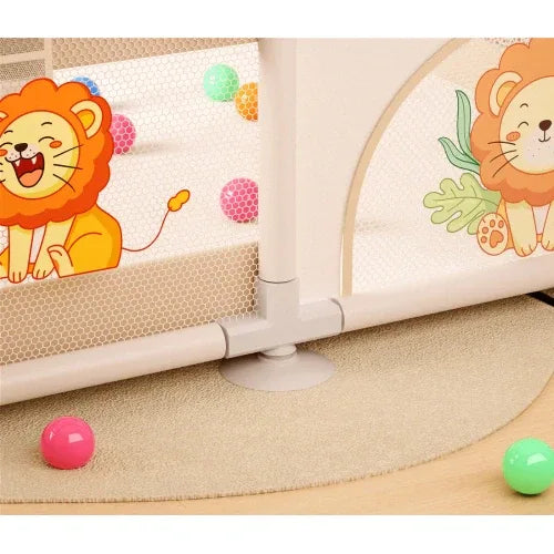 Детска мека кошара LEO FUN L – 150x200 см с цветен дизайн by SONNE