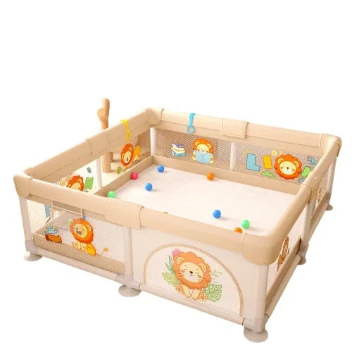 Детска мека кошара LEO FUN L – 150x200 см с цветен дизайн by SONNE