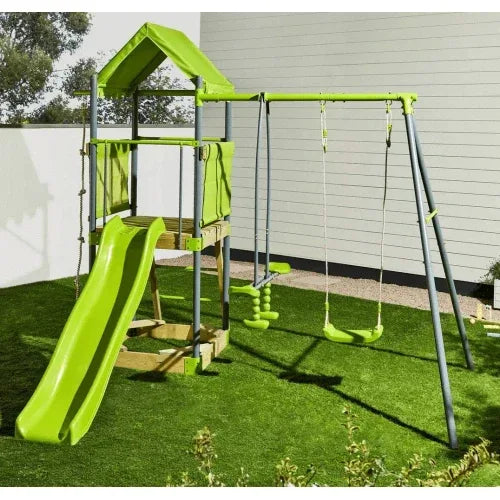 Green For Swing Set – Комплект с люлки и пързалка за игра by SONNE