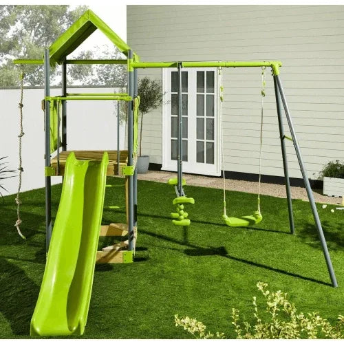Green For Swing Set – Комплект с люлки и пързалка за игра by SONNE
