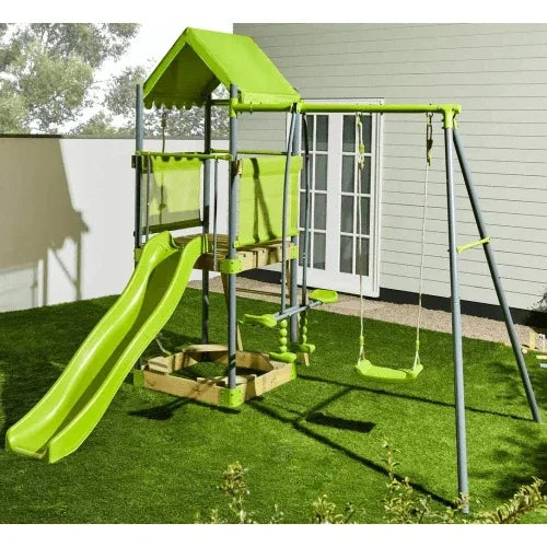 Green For Swing Set – Комплект с люлки и пързалка за игра by SONNE