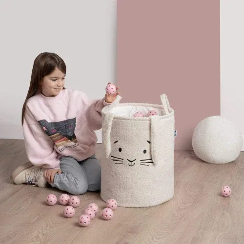 Kош за съхранение на играчки xl с връзка, кремаво зайчe by SIPO