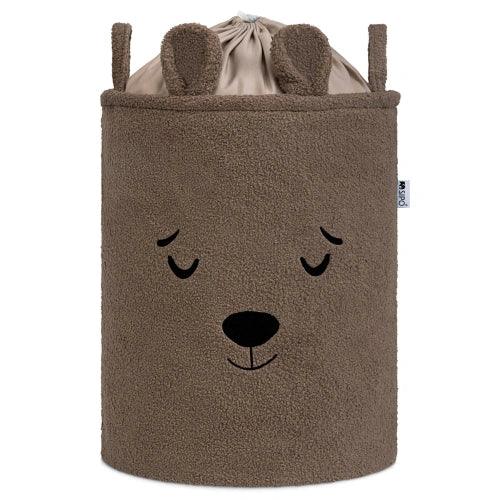 Кош за съхранение на играчки xl с връзка, кафяво мече by SIPO