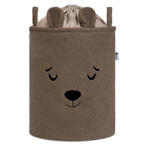 Кош за съхранение на играчки xl с връзка, кафяво мече by SIPO