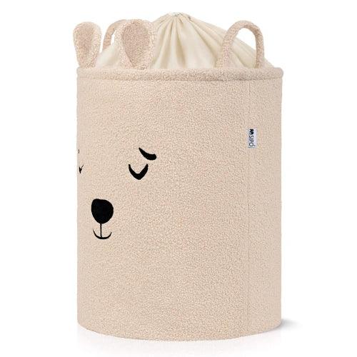 Кош за съхранение на играчки xl с връзка, бежово мече by SIPO