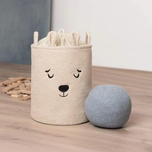 Кош за съхранение на играчки xl с връзка, бежово мече by SIPO