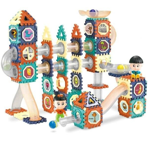 Детски образователен конструктор с плочки Bizkit 156 части by SONNE