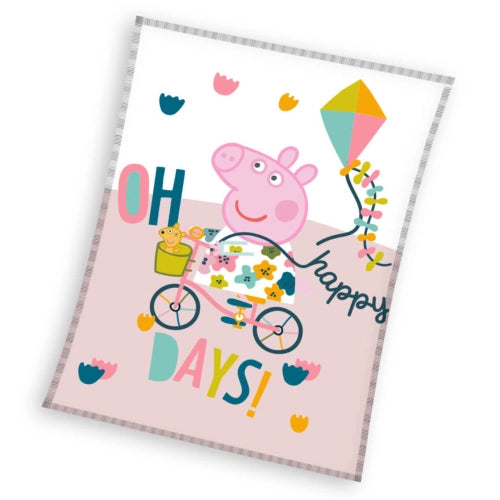 Детско одеяло Peppa Pig Oh happy days 130x170cm by SONNE