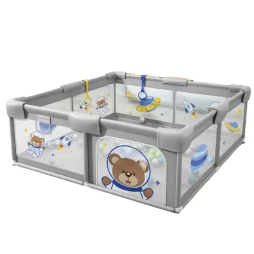 Бебешка текстилна ограда Bear in the Space 180*200 см. by SONNE