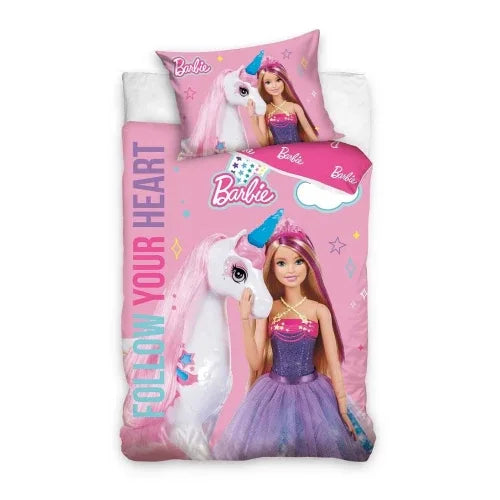 Бебешки спален комплект Barbie Следвай сърцето си 100x135 by SONNE
