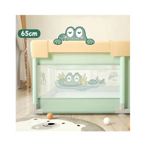 Мека бебешка ограда за игра Crocky 150*200*65 зелена by SONNE