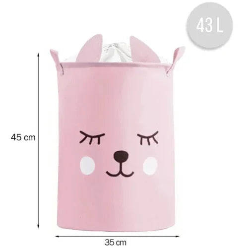Сгъваема кошница за съхранение на играчки розово мече 43 L by SIPO