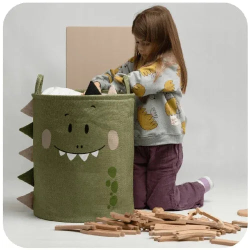 Детски кош за играчки зелен DINO PREMIUM XXL 63 Л by SIPO