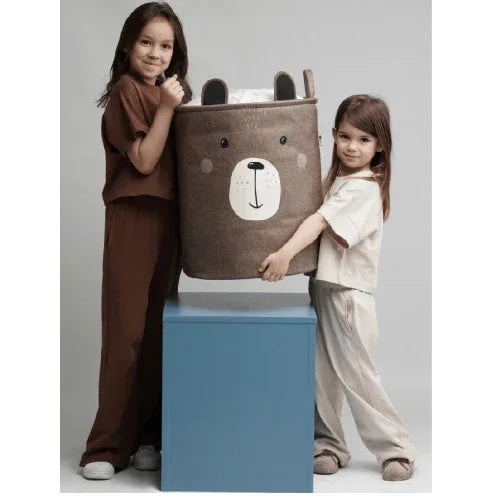 Детски кош за играчки, ГОЛЯМ КОНТЕЙНЕР, КАФЯВО МЕЧЕ 63L by SIPO