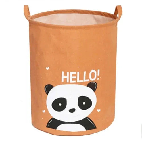 Детска памучна кошница за съхранение на играчки, Hello Panda by SIPO