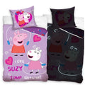 Светещ спален комплект Peppa Pig Love 140*200 / 65*65 by SONNE