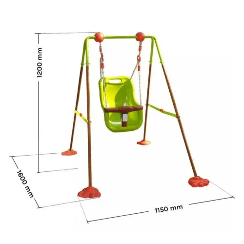 Garden Swing люлка за двор с лесен монтаж и стабилна рамка by SONNE