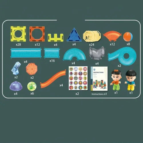 Детска игра с магнитни елементи и светещо топче Joy, 142 части by SONNE