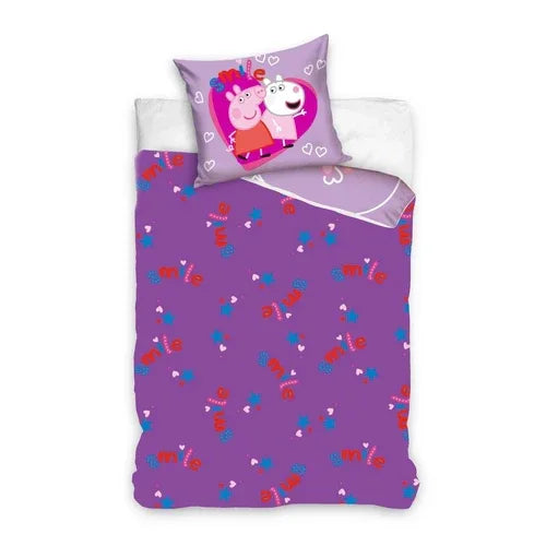 Детски светещ спален комплект Peppa Pig Love – 2 части by SONNE