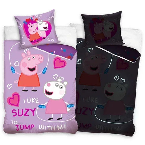 Детски светещ спален комплект Peppa Pig Love – 2 части by SONNE