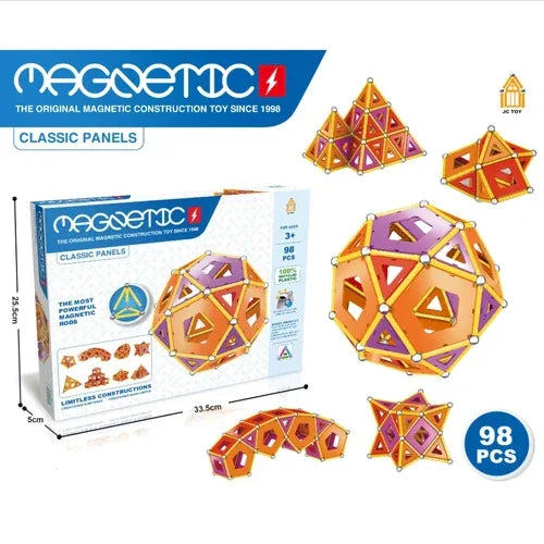 Образователни магнити за игра, Magnetic X, 98 части by SONNE