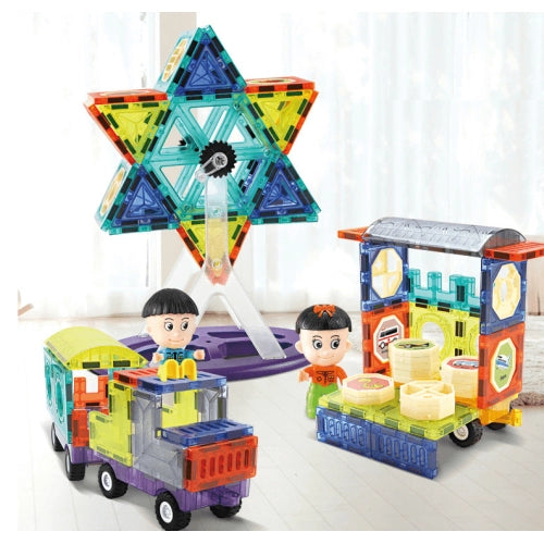 Магнитен конструктор Stars с фигурки и панели 100 части by SONNE