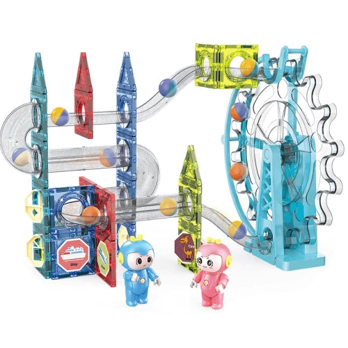 Детски светещ магнитен конструктор Dorfi със звуци 80 части by SONNE