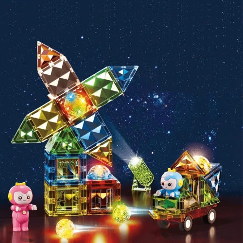 Магнитен конструктор Tidy с фигурки и 57 части за деца by SONNE