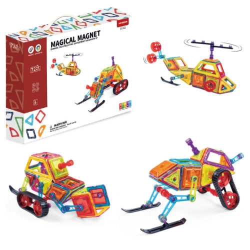Магнитен конструктор Omega за деца с 72 разнообразни части by SONNE
