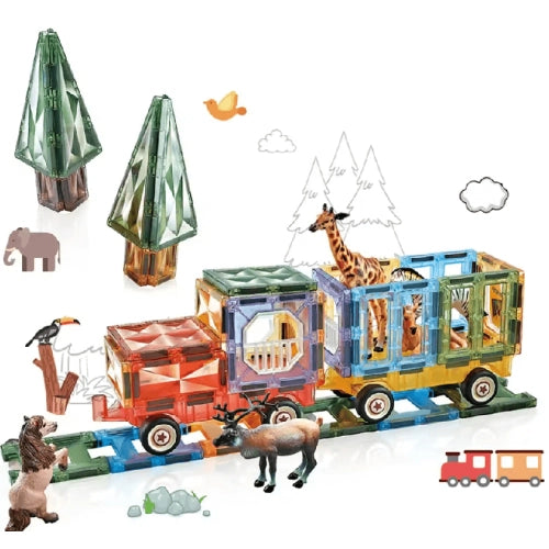 Детски магнитен конструктор Paws с фигурки и 56 части by SONNE