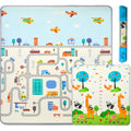 Детско двустранно килимче на руло за игра - Трафик/Панда by Други