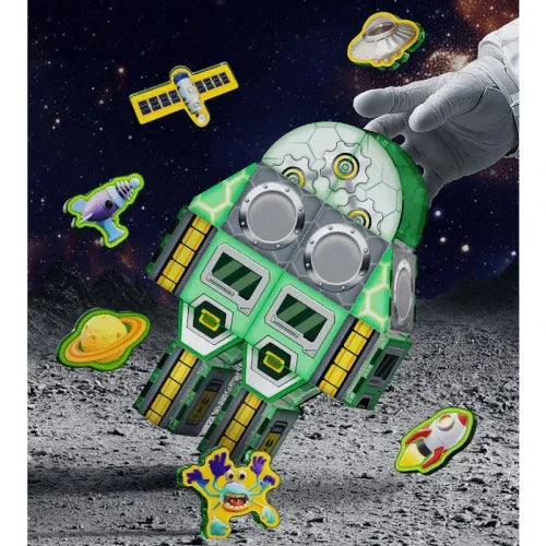 Забавен детски магнитен конструктор с 66 части Space trips
