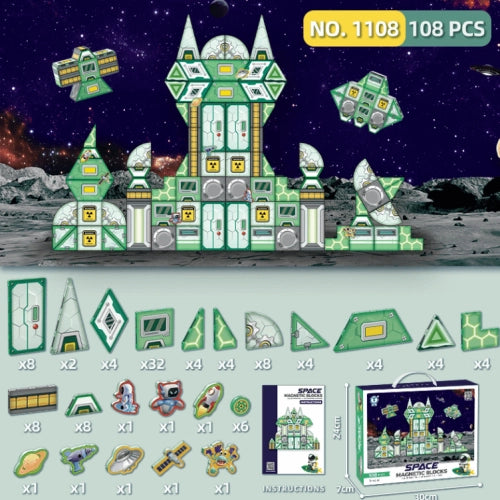 Детски магнитен детски конструктор със 108 части Storm Cat by SONNE