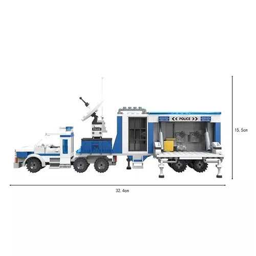 Голям полицейски конструктор с 406 части и количка by SONNE