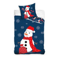 Коледен спален комплект Snowman двулицев - 2 части by SONNE