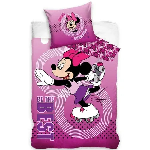 Детски спален комплект Minnie Mouse Roller-Skating плик за завивка 140x200 – 2 части by SONNE