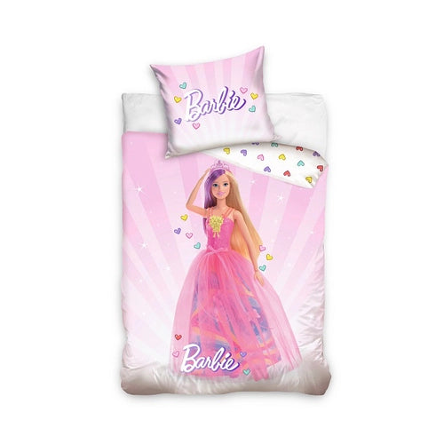Детски спален комплект 2 части за момиче Barbie Pinк by SONNE