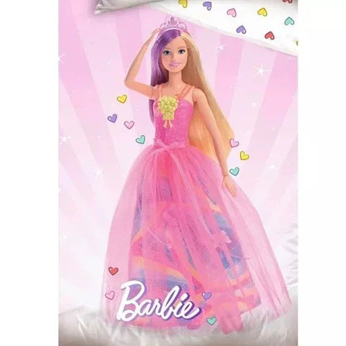 Детски спален комплект 2 части за момиче Barbie Pinк by SONNE