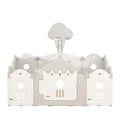 Бебешка ограда за безопасна игра Baby House бял + сив цвят by SONNE