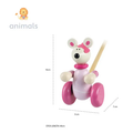 Дървена Буталка - Розово Мишле - Animals Collection by Orange Tree Toys