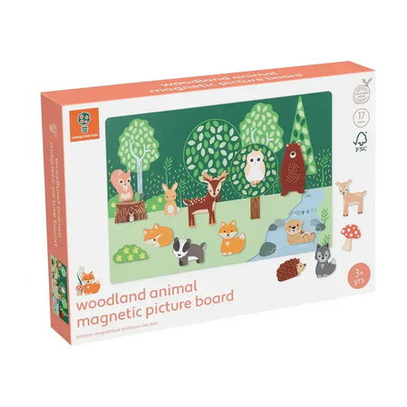 Дървена магнитна дъска, горски животни by Orange Tree Toys
