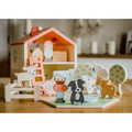 Дървена ферма с животни - Игрален комплект by Orange Tree Toys