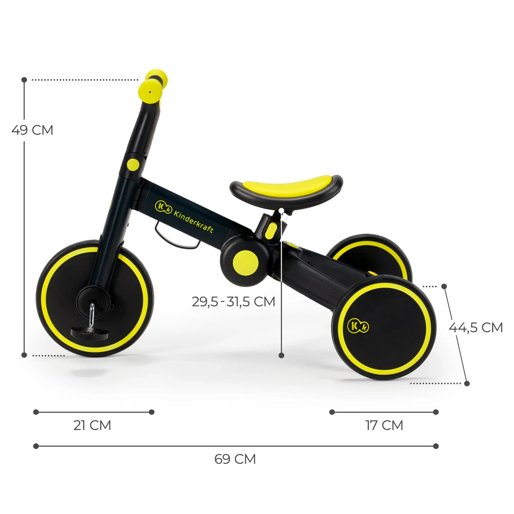 Kinderkraft триколка 3в1 4TRIKE black by KinderKraft